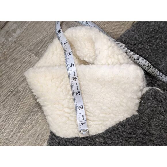 NWOT 100% Natural Sheep WOOL MEDIUM WEIGHT HK brand teddy bear coat. - Picture 7 of 16